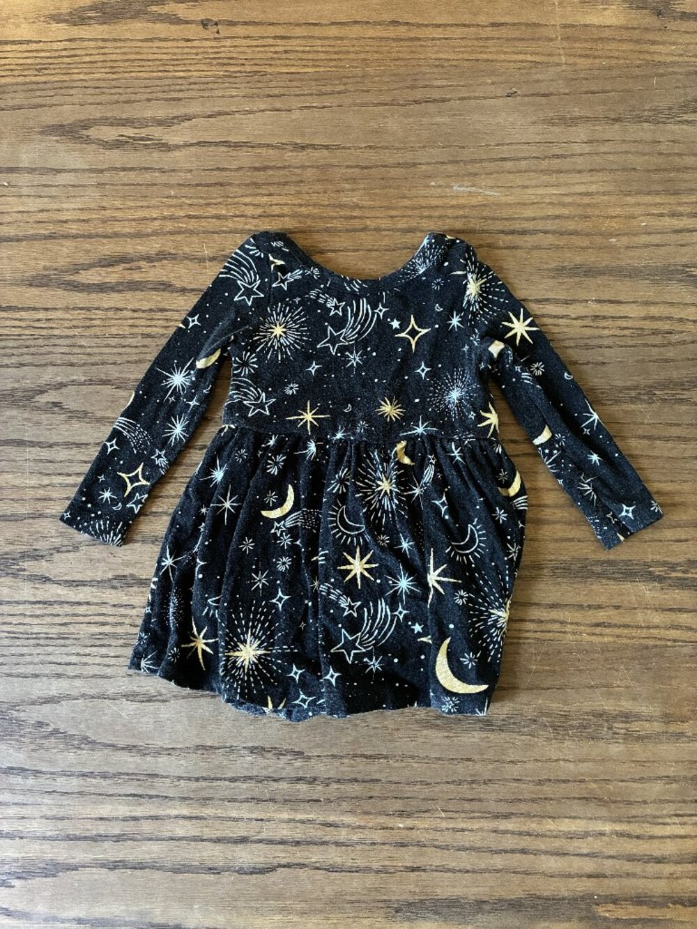 Little Sleepies; Skater Dress; Night Sky; Bamboo; 6-12 Months